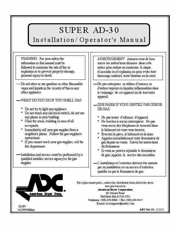 American Dryer Corp  Clothes Dryer Super AD-30-page_pdf